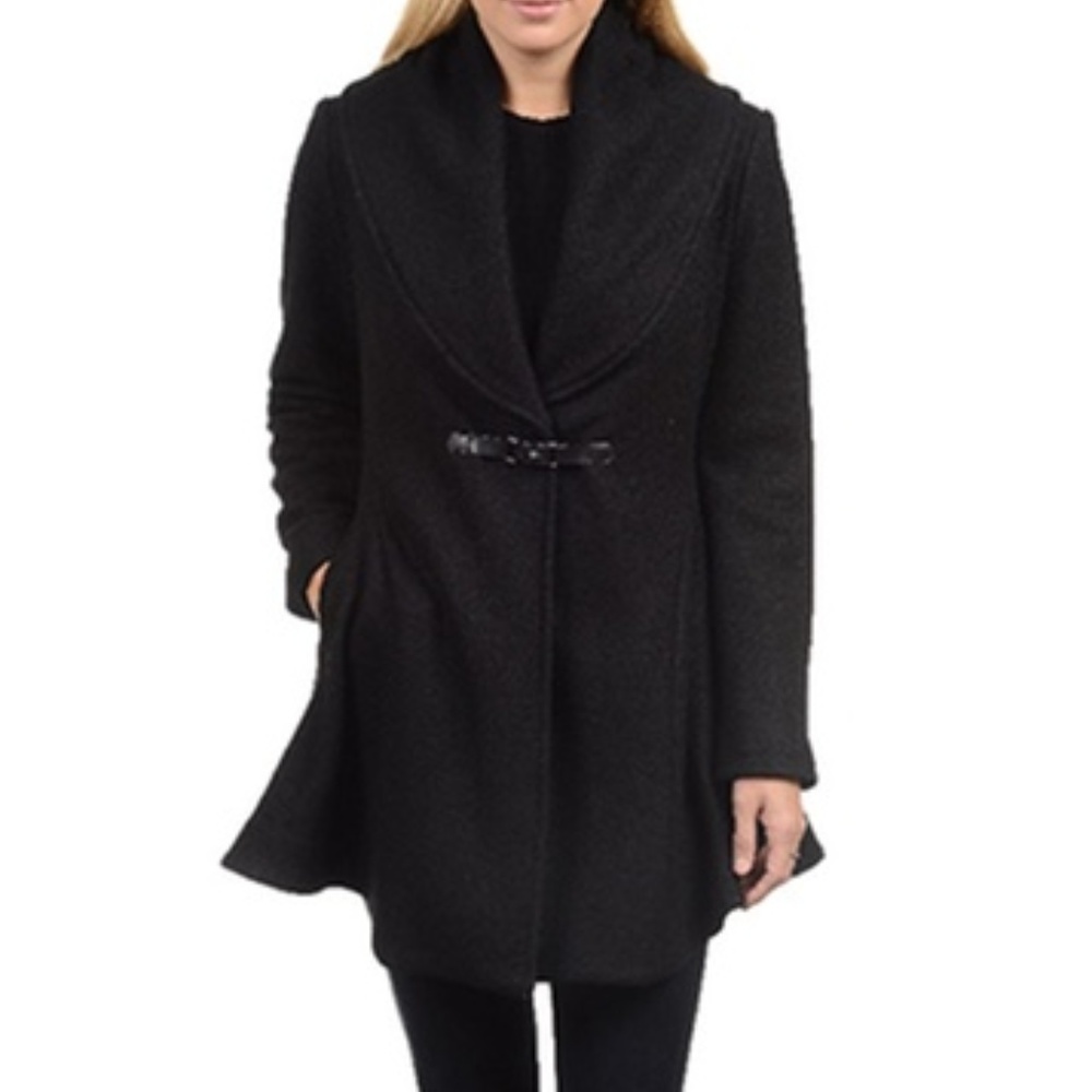 Kensie Black Wool Coat